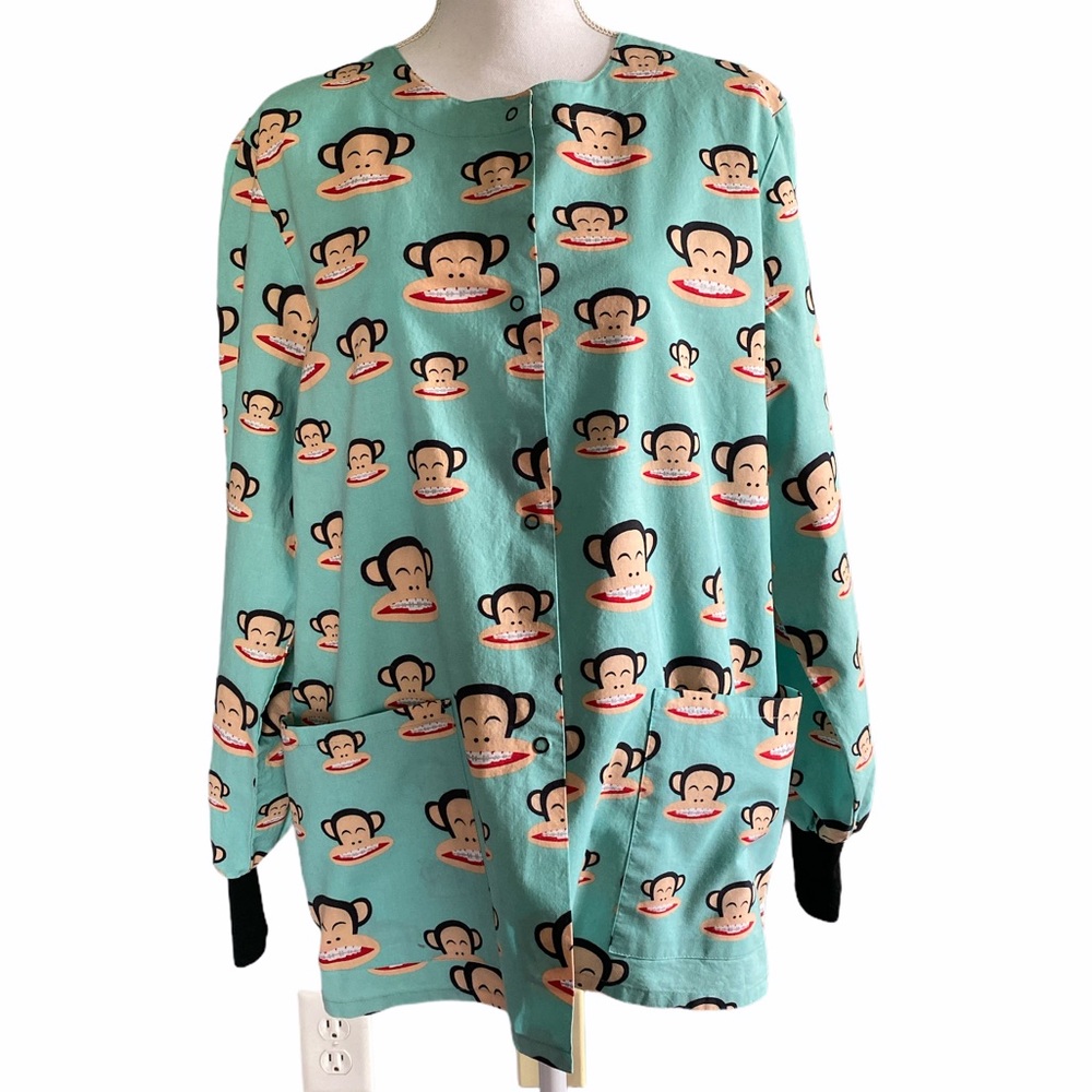 Paul Frank Scrub Top Julius w Braces Long Sleeve C